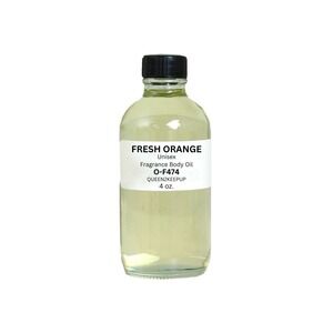 Fresh Orange (Unisex) Body Oil 4 oz Fragrance Similar All Natural Scent